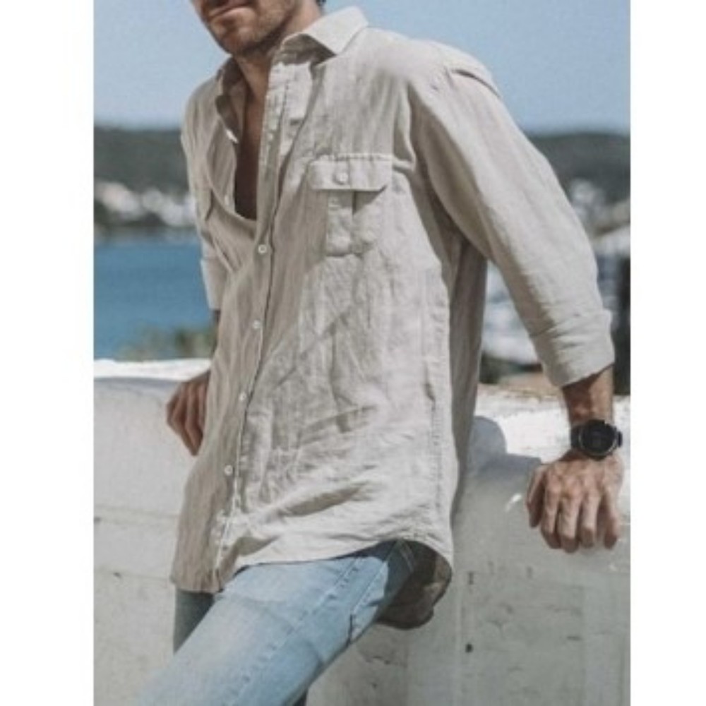 Men's Long Sleeve Button up